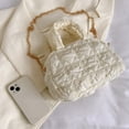 thumbnail image 3 of Bolsa De Hombro Bolso Bandolera Para Mujer Bolso De Hombro Acolchado Informal Bolsos Y Monederos (Blanco) Ndcxsfigh Para Estrenar, 3 of 4