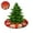 Red5, variant on Christmas Tree Skirt Christmas Tree Collar for Christmas Holiday Decorations Indoor Outdoor Christmas Tree Ornament Christmas Tree Mat(Red4)