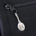 thumbnail image 3 of Letter H Floral Monogram Initial Antiqued Oval Charm Clothes Purse Suitcase Backpack Zipper Pull Aid, 3 of 4