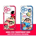 thumbnail image 4 of Funda de teléfono de silicona suave y transparente, crayones de Anime, Shin-chans, iPhone 15, 14, 13, 12, Mini, 11 Pro Max, XR, XS, 8, SE Plus, 4 of 5