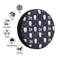 thumbnail image 4 of Naloa Llamas 1 PVC Leather Spare Tire Wheel Cover for Car Truck SUV Camper Trailer Universal Fit many size14 inch, 4 of 6