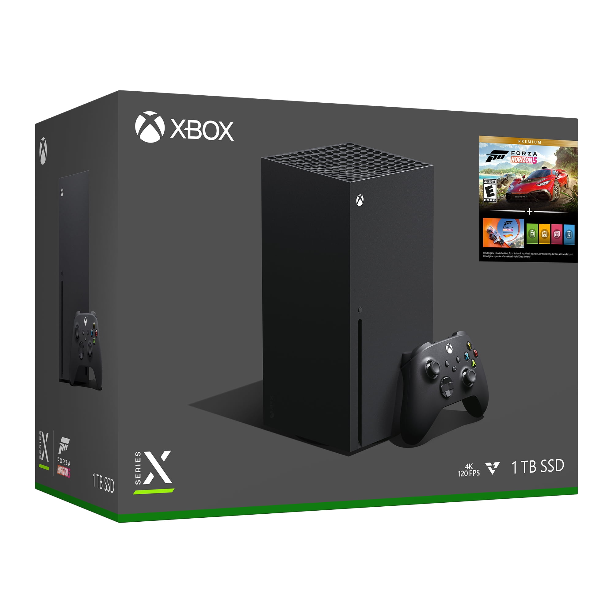  Xbox Series X 1TB SSD Forza Horizons 5 Console Bundle -  Includes Xbox Wireless Controller - Includes Forza Horizons 5 - 16GB RAM  1TB SSD - Experience True 4K Gaming - Xbox Velocity Architecture : Video  Games