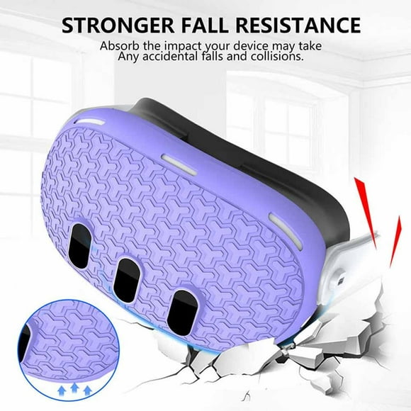 PFDDRW 7pcs/set Accessories Set For Meta 3 VR Helmet Protective Cover VR Grip Coverr For Meta Protective Lens VR Quest3 Sleeve