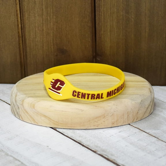 Fan Frenzy Gifts Central Michigan University Chippewas Silicone Bracelet Wristband Officially licensed NCAA