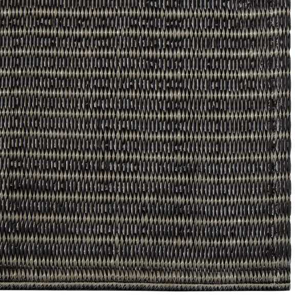 Bouclair Tapis d'Extérieur Noir Bicolore 5x7 60x84 Po (152x213 cm)