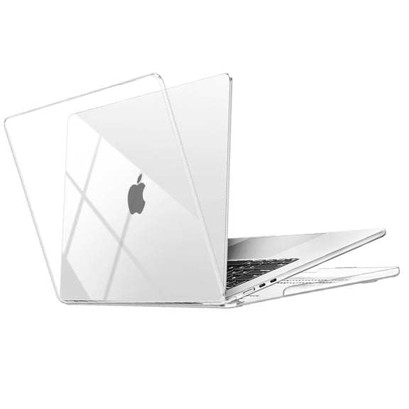 Case Compatible with MacBook Air 15 inch M4 2025 2024 2023 Release A3241 M3 A3114 M2 A2941 Liquid Retina Display, Plastic Hard Shell Case Keyboard Cover Screen Protector, Crystal Clear