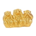 thumbnail image 2 of Abbracc Monkeys Sculpture Decorative Handmade Resin for Home Tabletop Memorable Gift Golded, 2 of 9
