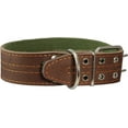 thumbnail image 5 of Genuine Leather Dog Collar, Padded, Brown 1.75" Wide. Fits 23"-27" neck size Great Dane Newfoundland, 5 of 5
