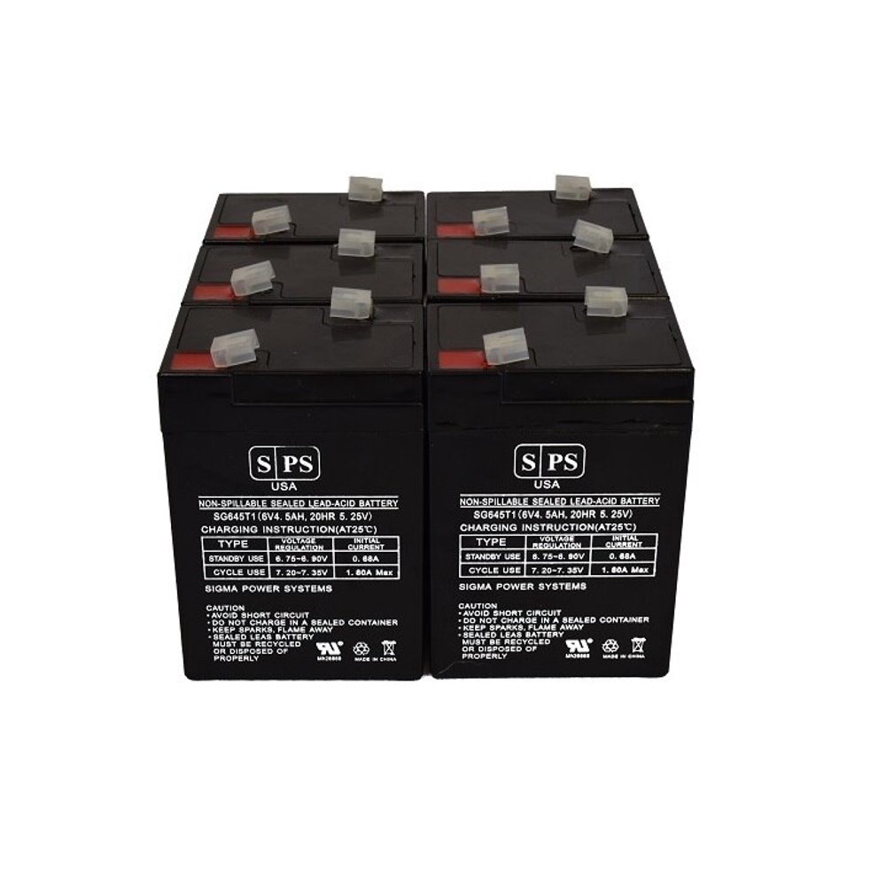SPS Brand 6V 4.5 Ah Alarm Replacement Battery for Home Alarm Security