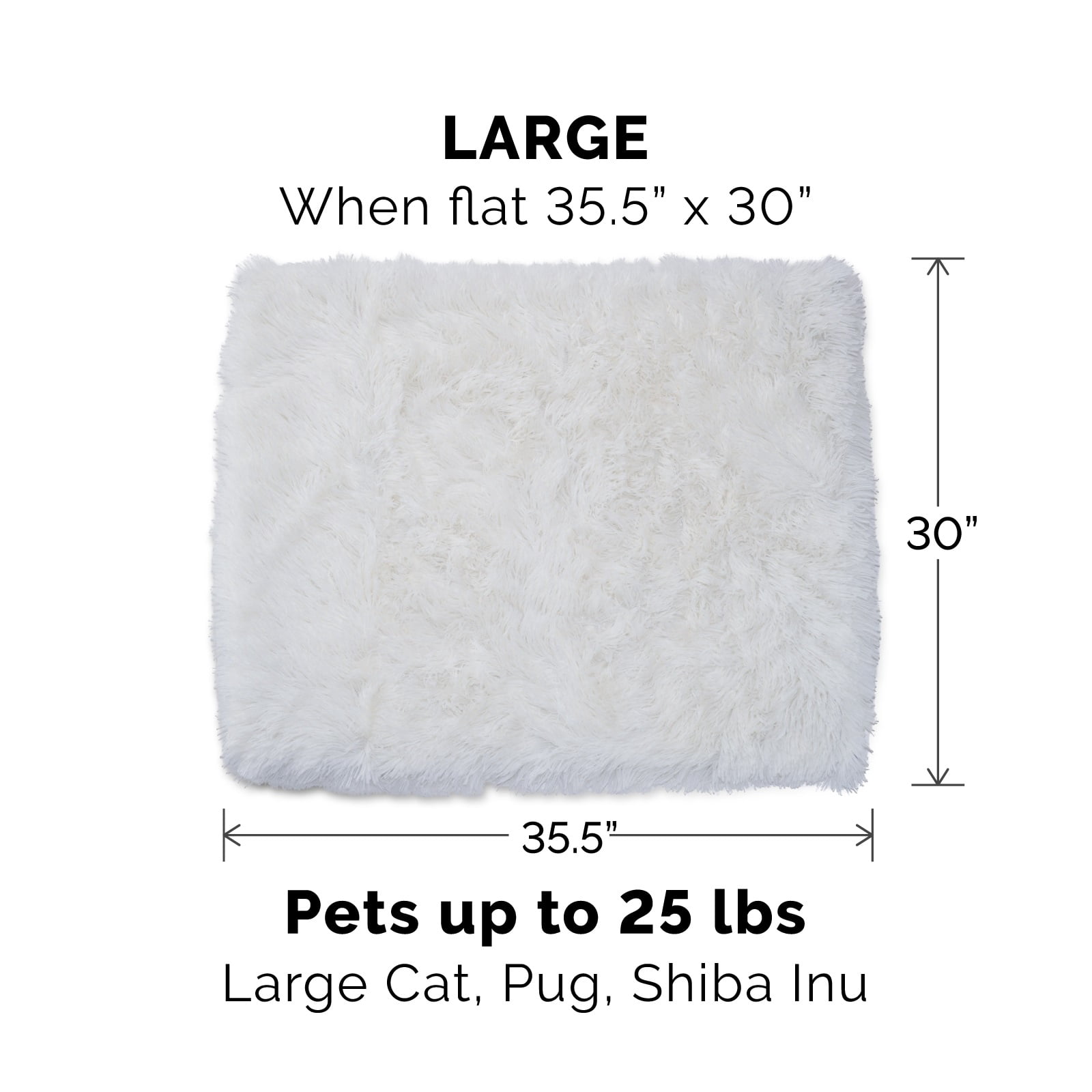 FurHaven Pet Dog Bed | Convertible Self-Warming Cuddle Pet Mat & Bed for Dogs & Cats, Silver, Large