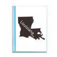 thumbnail image 1 of Louisiana America usa mapa silueta Carpeta combinada de protección de páginas, 1 of 3