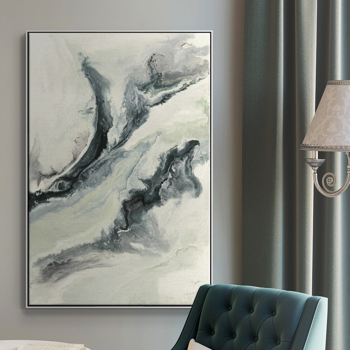 Untitled Framed Premium Gallery Wrapped Canvas - Ready to Hang - 17 x 25 - White Floating Frame