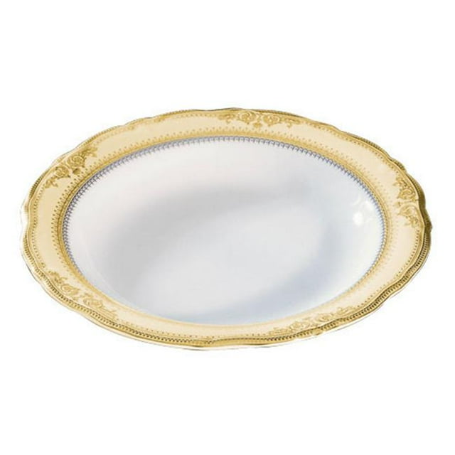 Ten Strawberry Street Vanessa Gold - 9 Inch Rim Soup Bowl - Set Of 6