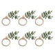 thumbnail image 1 of Servilleteros Con Cuentas De Madera, Servilleteros De Eucalipto, Servilleteros Portátiles De Granja, 6 Uds., Reutilizables Para Bodas, 1 of 7