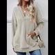 thumbnail image 5 of Sudadera con Capucha para Mujer, Cuello en V, para Invierno y Otoño. Fresno de Flores XXL, 5 of 8