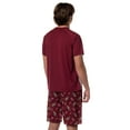 thumbnail image 6 of Harry Potter Hogwarts Castle Men's House Crest 2 Piece Raglan Pajama Short Set Gryffindor Slytherin Ravenclaw Hufflepuff, 6 of 7