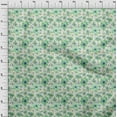 thumbnail image 3 of oneOone Organic Cotton Poplin Twill Fabric Watercolor Leaves & Flower Floral Decor Fabric Printed BTY 42 Inch Wide, 3 of 4