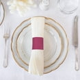 thumbnail image 4 of CRILSTYLEO 500Pcs Disposable Paper Napkin Bands Rosy Color for Silverware Wraps and Dinner Use, 4 of 6