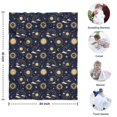 thumbnail image 4 of Blue Sun Moon Star Pattern Blanket,Comfortable Soft Flannel Throw Blanket,All Season,Warm Lightweight Blankets for Sofa Bed Couch Living Room Chair,30"x40", 4 of 4