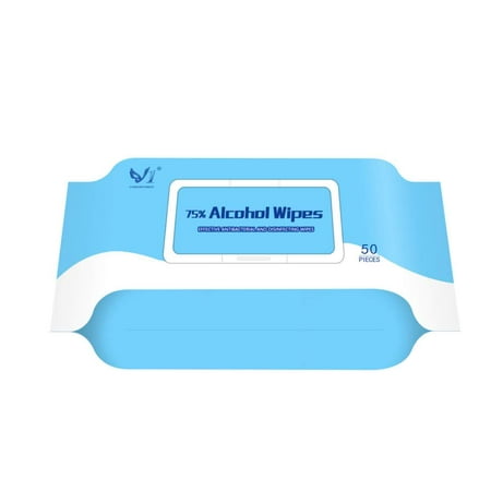 50 PCS A-lcohol Wet Wipes for Daily Use,Travel,Cleaning