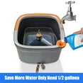 thumbnail image 5 of KZKR Spin Mop and Bucket Set with Self Separation Dirty and Clean Water System, Self Wringing 360° Rotating Square Mop-Head for Hardwood Tile Marble Floors, 5 of 8