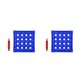 thumbnail image 3 of Minnieouse Cojín para asiento Cojín para silla Estera para sentarse Transpirable Mano de obra fina Asientos inflables Cubierta Práctica Azul 48*48 2piezas, 3 of 6