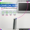 thumbnail image 5 of Microwave Charcoal Filter 11.02” x 2.52” for JX81D WB02X10943 GE Microwave Filter Replacement - This Carbon Filter Freshens and Filters Kitchen Air Entering the Over-the-Range Oven Vent Fan, 5 of 6