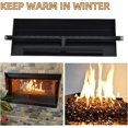 thumbnail image 2 of 22.5inx6in Rectangular Drop-In Fire Pit Burner Kit 60000 BTU Dual Fuel Propane and Natural Gas Fire Pit Insert Black Steel Spark Ignition for Indoor Outdoor Use, 2 of 8