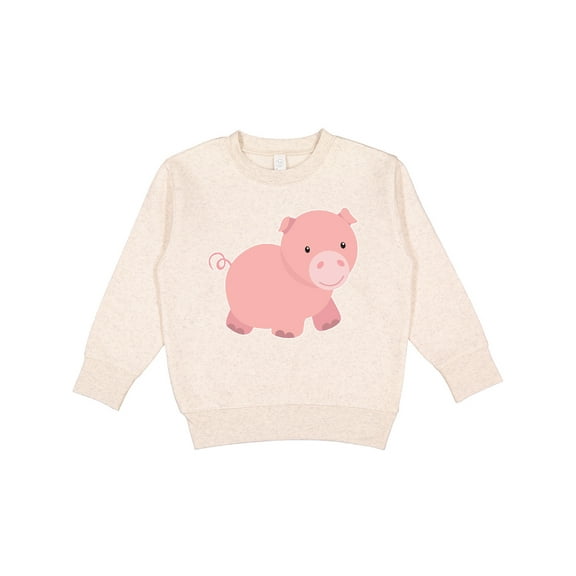 Inktastic Cute Little Pink Farm Pig Toddler Sweatshirt