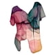 thumbnail image 2 of Fiudx Ofertas Del Día Blusa Estampada con Cuello En V y Mangas Cortas Informales para Mujer a La Moda, Blusas con Pliegues, 2 of 4