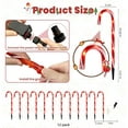 thumbnail image 5 of 25" Christmas Candy Cane Lights, 72LED Outdoor Pathway Markers Lights Christmas Decor with Stakes, 12 pack,, 5 of 9