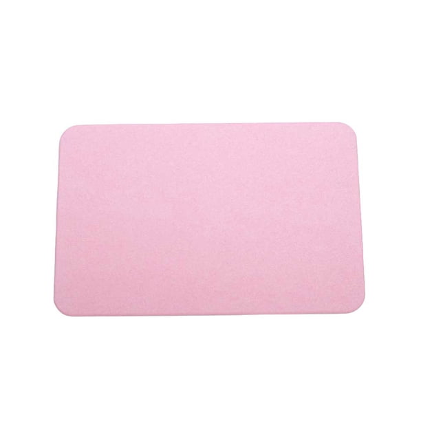 Injueey Alfombrilla de baño absorbente, almohadilla antideslizante, reutilizable, para el hogar, la oficina, el Hotel, el baño, el baño, el Decoración del hogar Rosado 30x40x0.9cm Injueey HA071081-05