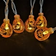 thumbnail image 3 of Halloween Lights Decoration Battery Operated LED Light Set Pumpkin Face Decor Indoor Outdoor Lighting Decor, 3 of 7