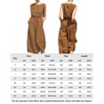 thumbnail image 2 of Mamelucos Sin Mangas Mamelucos sin mangas para mujer Monos de algodón informales en general para mujer (Camel XXXL) Kuymtek para Mujer Camello T S, 2 of 7