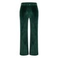 thumbnail image 3 of JIA JIA SHUANG Mens Velvet Bell Bottom Pants Lightweight Wide Leg Vintage Trousers Soft Loose Fit Flared Pants with Pockets, 3 of 5