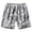 Gray, variant on Men's Printed Elastic Waist Beach Shorts, Casual Summer Surf Pants with Quick-Dry Fabric & Side Pockets ,Black L