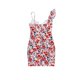 thumbnail image 2 of GUESS Womens Floral Ruffled Sheath Dress redmulti 6, 2 of 2