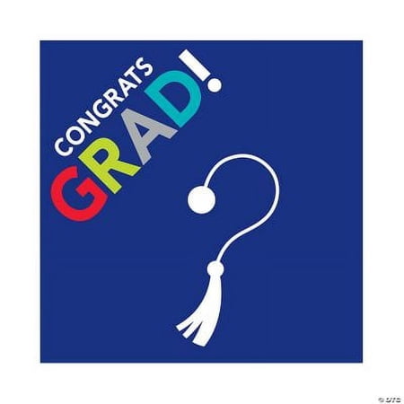 Bright Grad Backdrop Graduation Party Decor 2 Pieces