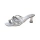 thumbnail image 1 of Sandalias para mujer Rhinestone Slide Twist con tiras y puntera abierta, 1 of 7