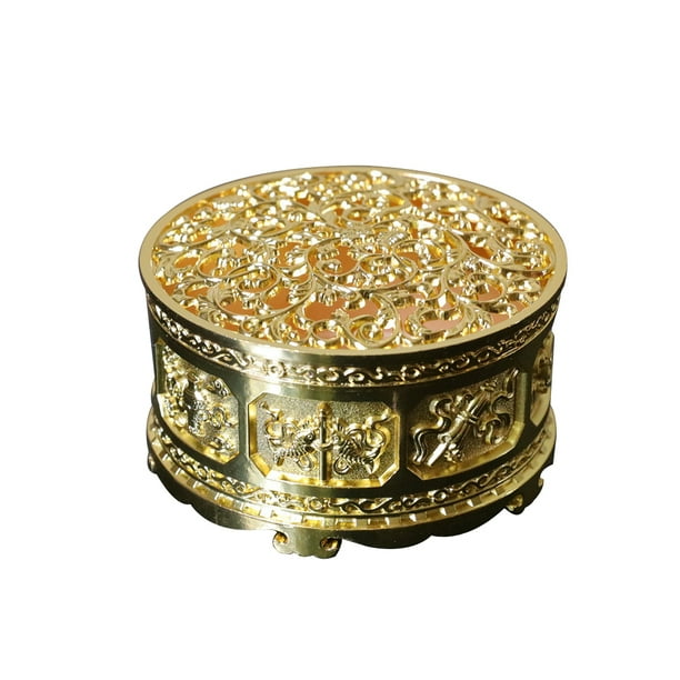 Incense Holder Burner Metal Stick Tower Statue Ash Tray Scent