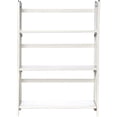 thumbnail image 5 of HomeStock 3-Shelf Stackable Folding Office Wood Furniture Bookcase, Contemporary Home and Office Furniture, Sturdy Wooden Shelving Storage-Color:White,Size:27.5 Inch, 5 of 7