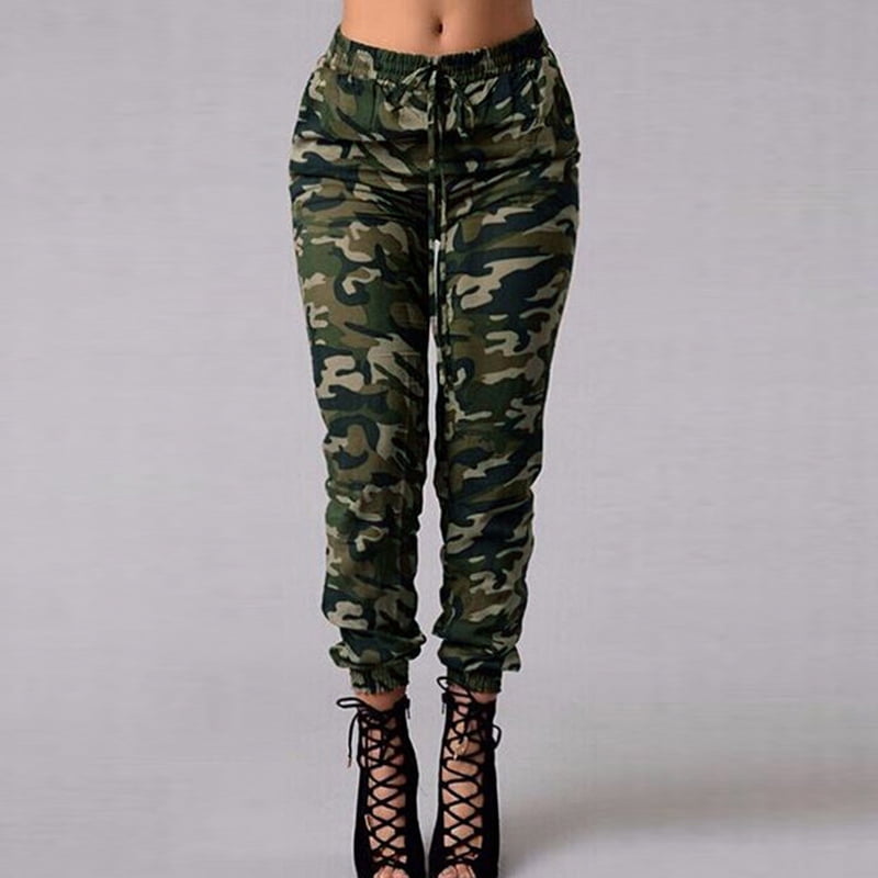 camouflage print pants