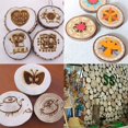 thumbnail image 3 of Unfinished Natural with Tree Bark Wood Slices 10 Pcs 4.2-4.7 inch Disc Coasters Wood Coaster Pieces Craft Wood kit Circles Crafts Christmas Ornaments DIY Crafts with Bark for Crafts Rustic Wedding, 3 of 5