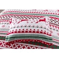 thumbnail image 6 of MarCielo Christmas Snow Flake Animal Print Microfiber Quilt, Twin, 6 of 9