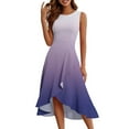 thumbnail image 2 of UoCefik Women's Cocktail Dresses 2025, Formal Wedding Guest Ruffle Prom Party Evening Dress V-Neck Vintage Dresses Light Purple S, 2 of 4