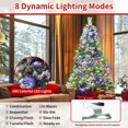 thumbnail image 5 of 6.5FT Pre-Lit Artificial Christmas Tree, Snow Flocked Xmas Tree with 800 Branch Tips & 300 Colorful Lights and Foldable Stand, for Home, Office, Party Decoration, 5 of 6