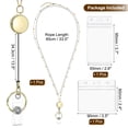 thumbnail image 2 of Collar de insignia redondo Uxcell con 1 juego de soporte para ID, tono dorado, 2 of 7