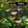 thumbnail image 1 of 25 estacas de mariposas que brillan en la oscuridad para jardín, decoración exterior, adornos para césped, para Navidad, entrada, porche y jardinera., 1 of 8