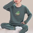 thumbnail image 1 of Printemps Automne Plus 5TG Pyjama Tricoté pour Hommes à Carreaux Ensembles de Pyjamas Décontractés Mode Nuit, 1 of 5