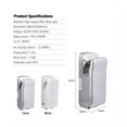 thumbnail image 5 of Commercial Hand Drier, ABS Black White Silver Automatic Jet Airblade Hand Dryers For Toilet, 5 of 9